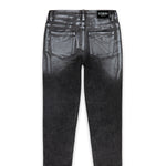 Iceberg Kids Jeans Denim Nero con Effetto Acid Wash per Bambini