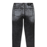 Iceberg Kids Jeans Denim Nero con Effetto Acid Wash per Bambini