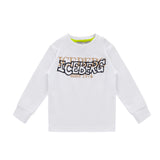 Iceberg Kids T-shirt Bianca Maniche Lunghe con Logo per Neonati