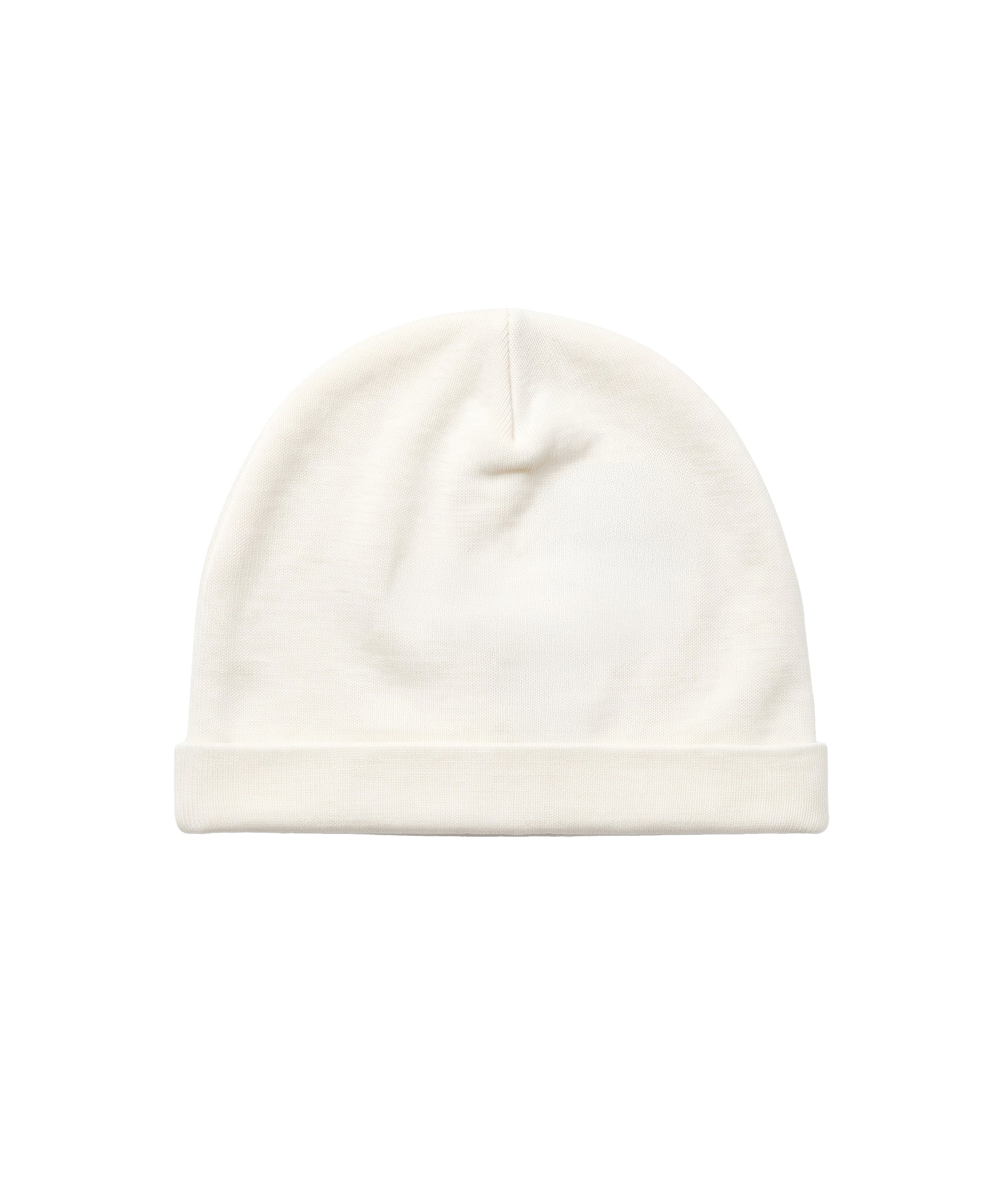 Elisabetta Franchi La Mia Bambina Cappellino Panna in Cotone con Piuma e Logo Ricamati Oro per Neonate