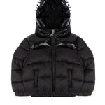 Alessandrini Kids Giubbino Puffer con Stampa Logo su Cappuccio Lucido per Neonati