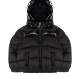 Alessandrini Kids Giubbino Puffer con Stampa Logo su Cappuccio Lucido per Neonati