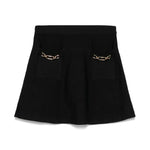 Twinset Kids Gonna Nera con Applicazioni per Bambine