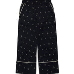 N°21 Kids Pantaloni Neri All over Palms per Bambine
