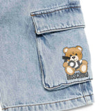 Moschino Kids Bermuda Denim con Stampa Toy per Bambini ( dettaglio)