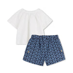 Michael Kors Kids Completo Bianco e Denim per Neonate