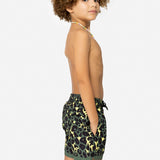 4GIVENESS Costume Boxer Fantasia Maculata Verde per Bambini