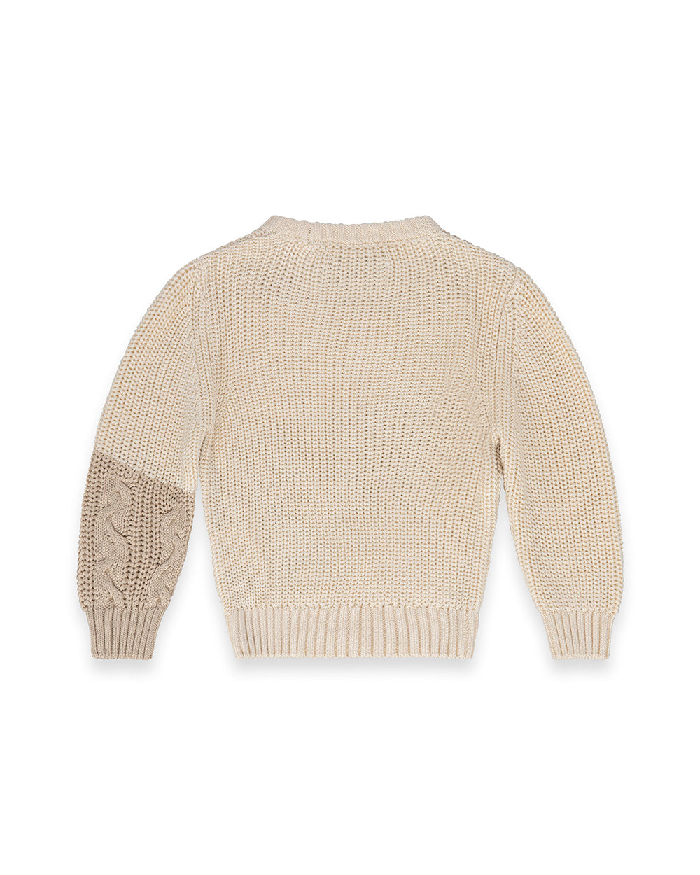 Paciotti Kids Maglione  Chunky Panna con Texture a Contrasto per Neonati