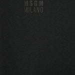 MSGM Kids Canotta Nera con Logo per Bambini (dettaglio)