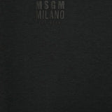 MSGM Kids Canotta Nera con Logo per Bambini (dettaglio)
