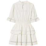 Twinset Kids Abito Off-White con Pizzo per Bambine