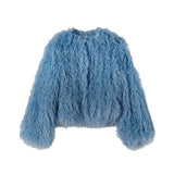 Patrizia Pepe Kids Pelliccia Azzurra per Bambine