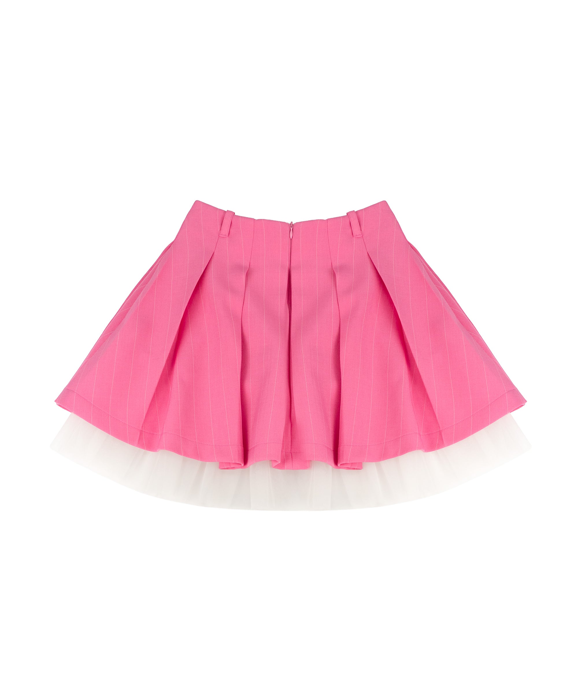 A'lapage Kids Gonna Gessata Fucsia con Tulle per Bambine