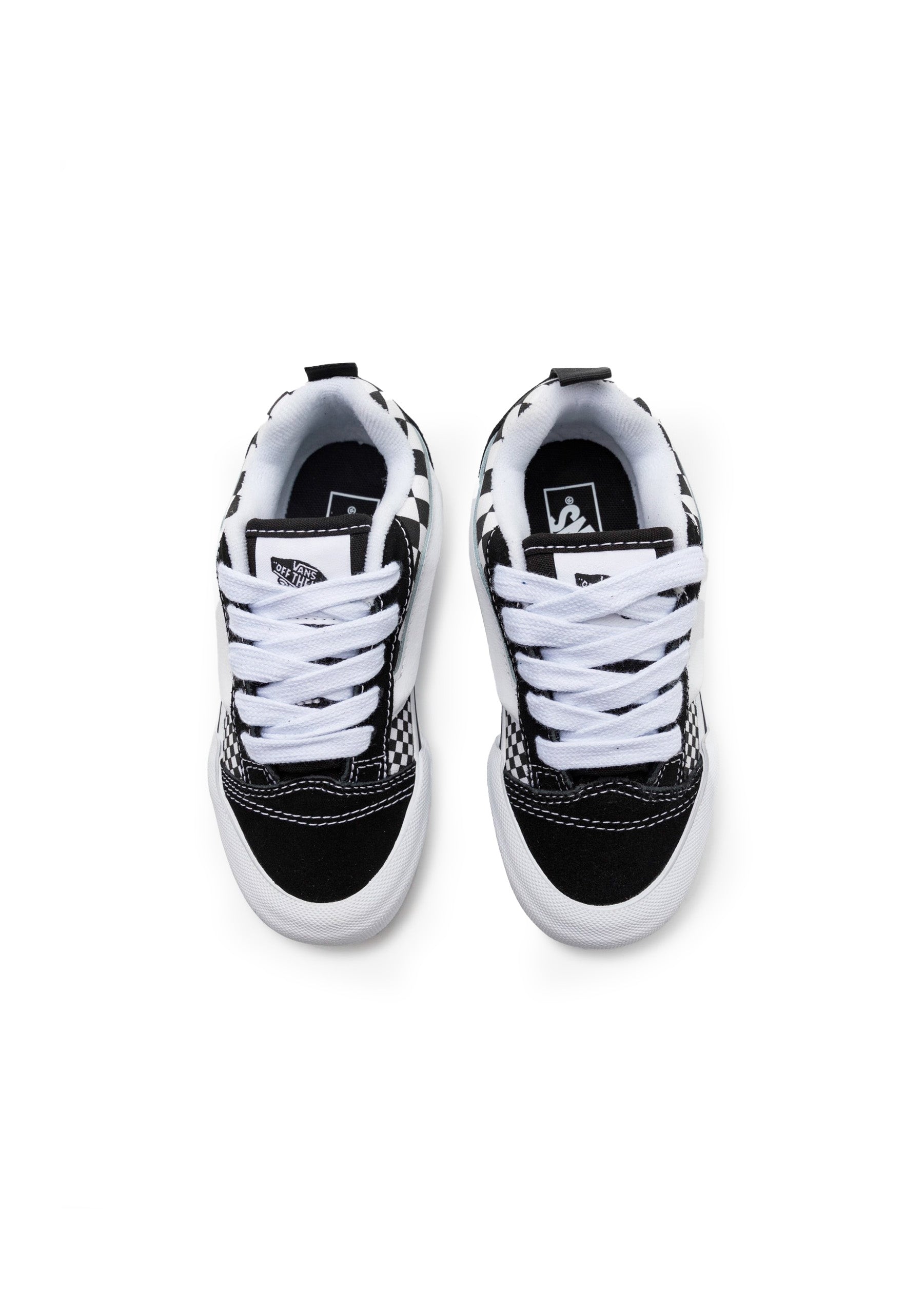 Vans Kids Knu Skool Checker Nero/Bianco per Bambini