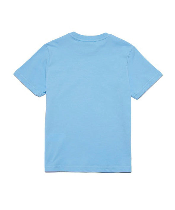 Dsquared2 Kids T-Shirt Celeste con Logo Surf per Bambini