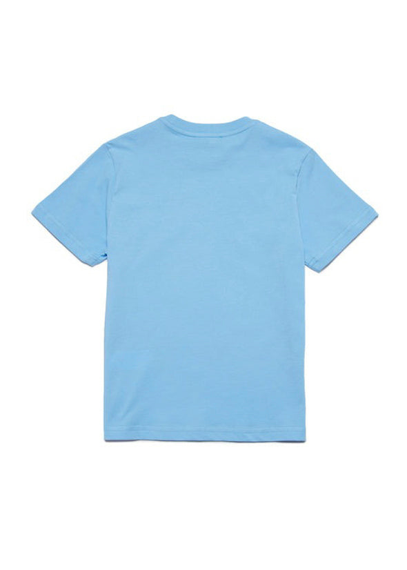 Dsquared2 Kids T-Shirt Celeste con Logo Surf per Bambini