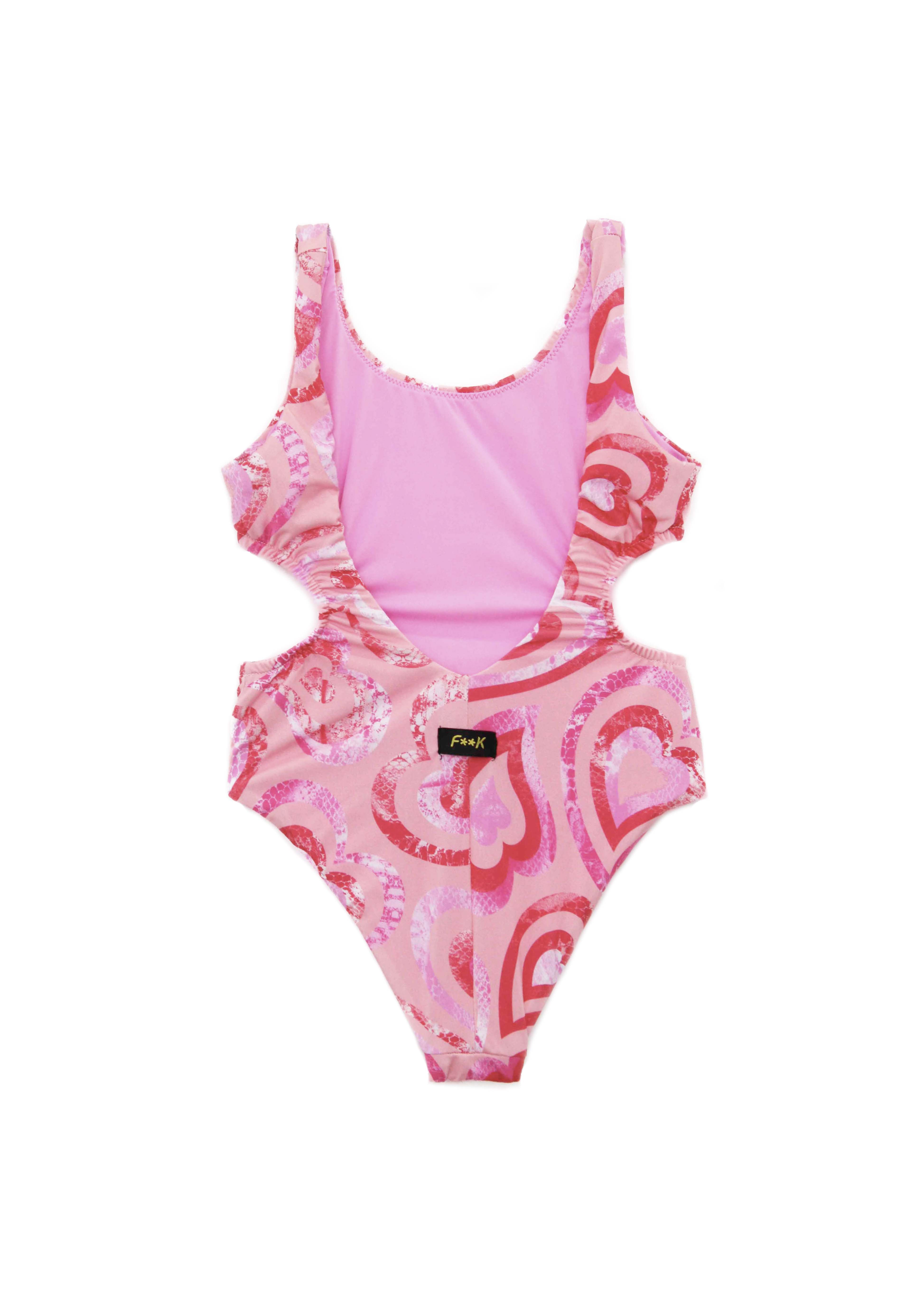 EffeK Costume Monokini Rosa/Fucsia per Bambine