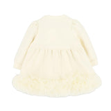 Angel's Face Abito Vaniglia con Fiocco e Gonna in Tulle per Neonate