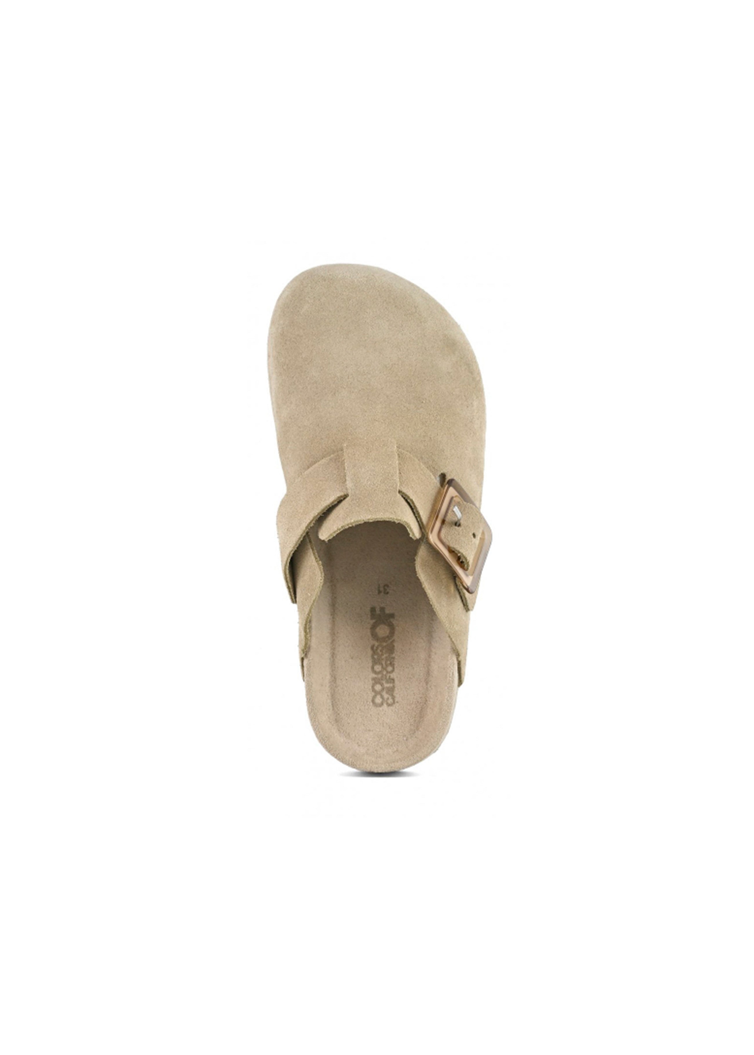 Colors of California Sabot Scamosciato Beige per Bambini