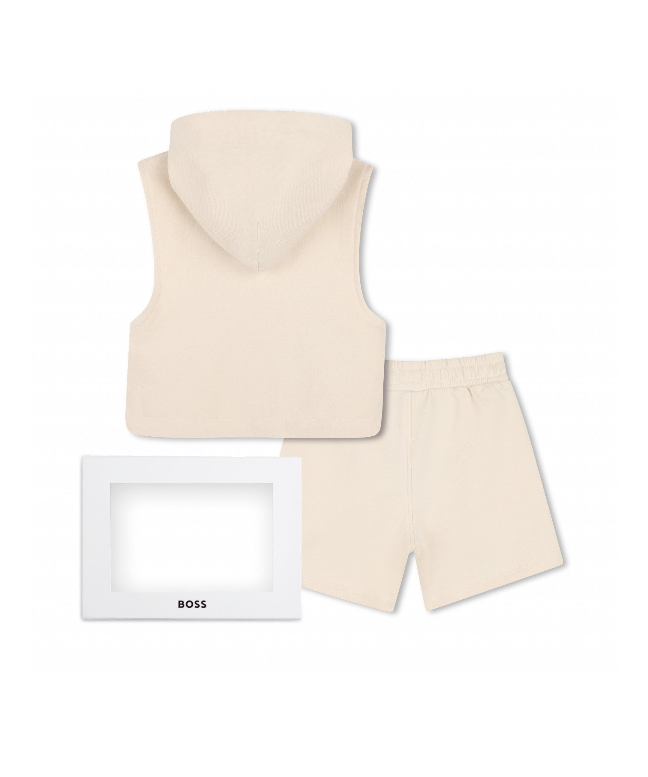 Boss Kids Completo Beige con Logo per Neonati