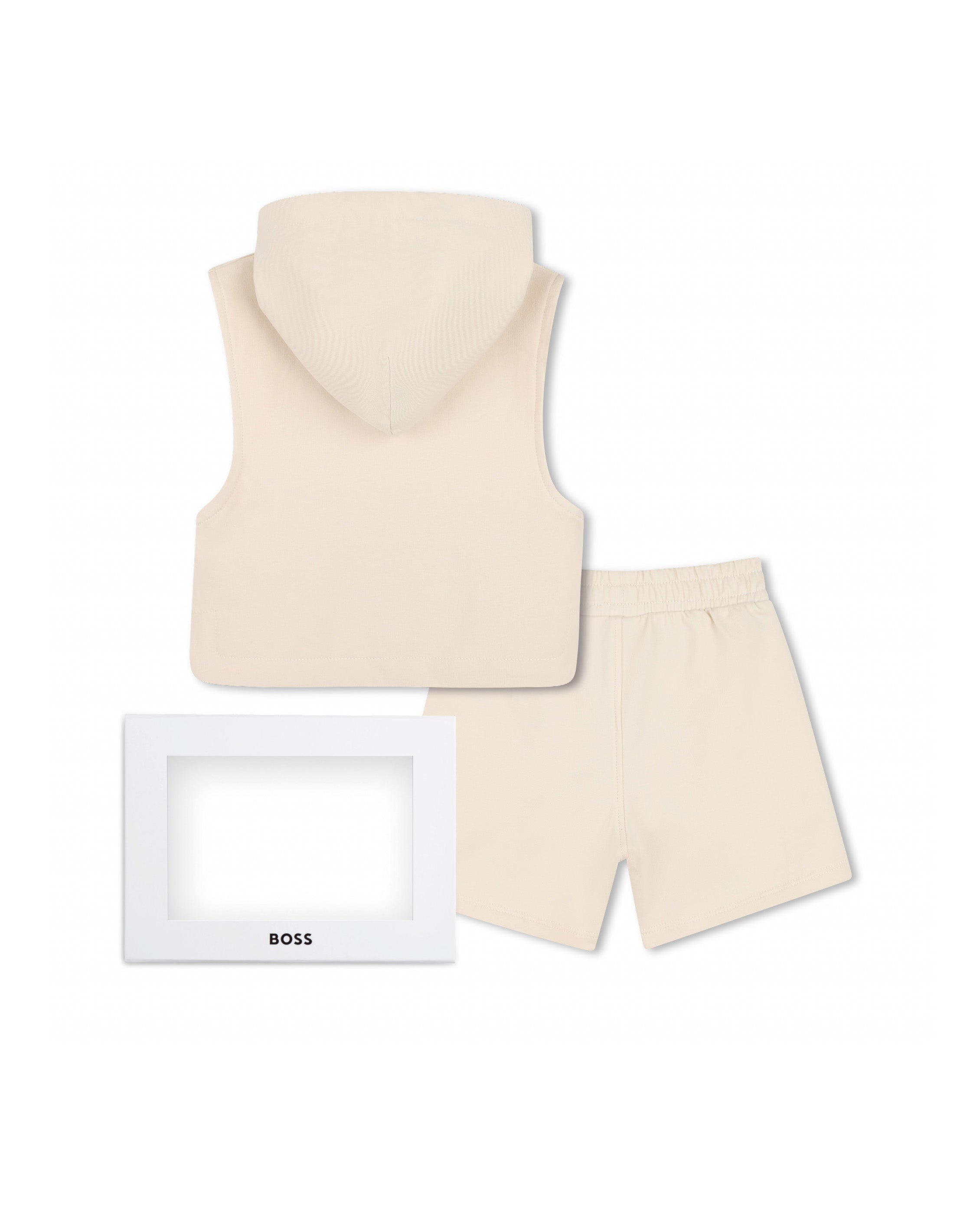 Boss Kids Completo Beige con Logo per Neonati