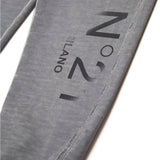 N°21 Kids Dissolving Logo Grey Jogger Pants for Kids