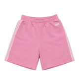 Gcds Kids Short Rosa con Bande Laterali Logate per Bambine