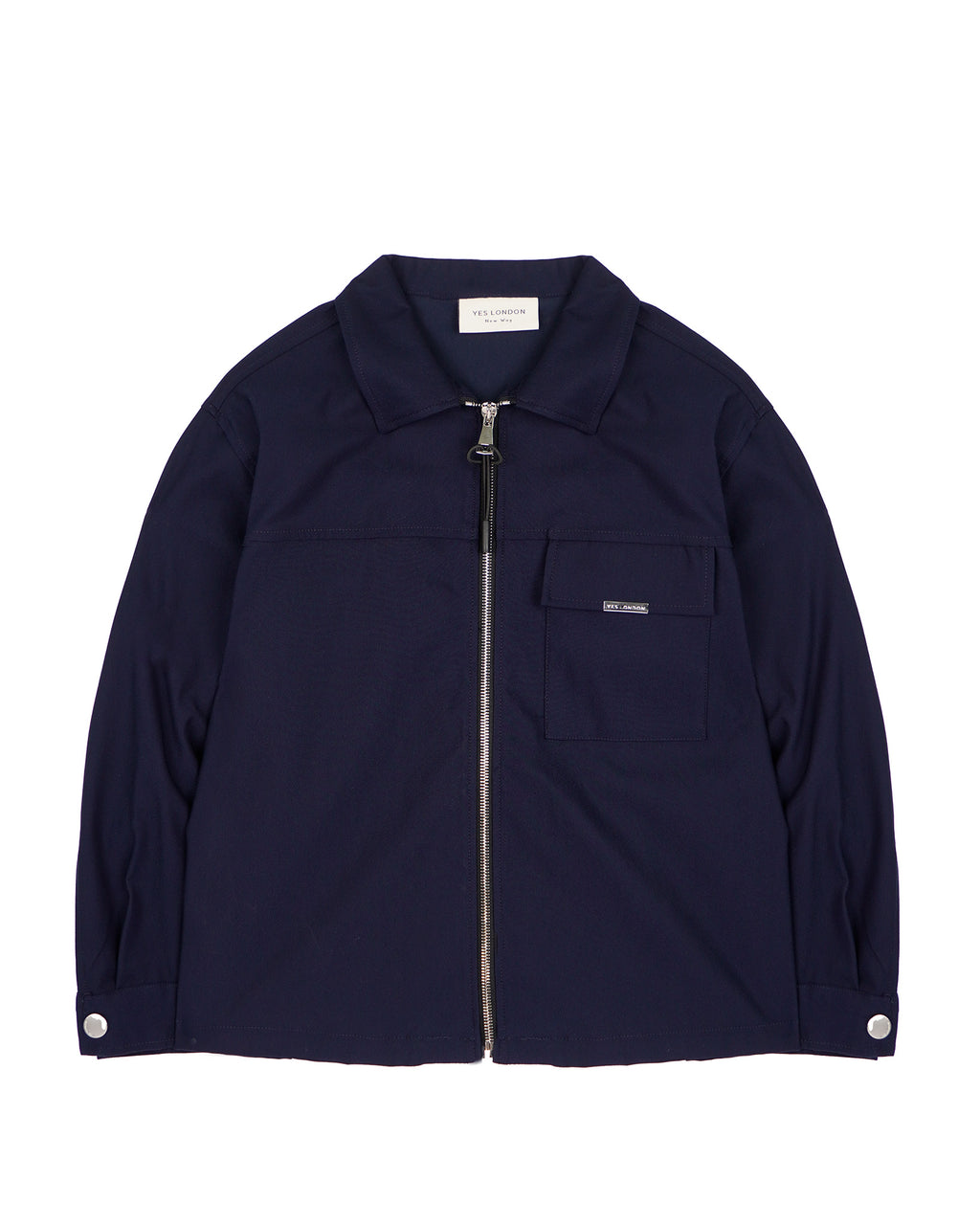 Yes London Kids Camicia Blu con Zip per Bambini