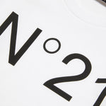 N°21 T-shirt Bianca Maniche Lunghe con Stampa (dettaglio)