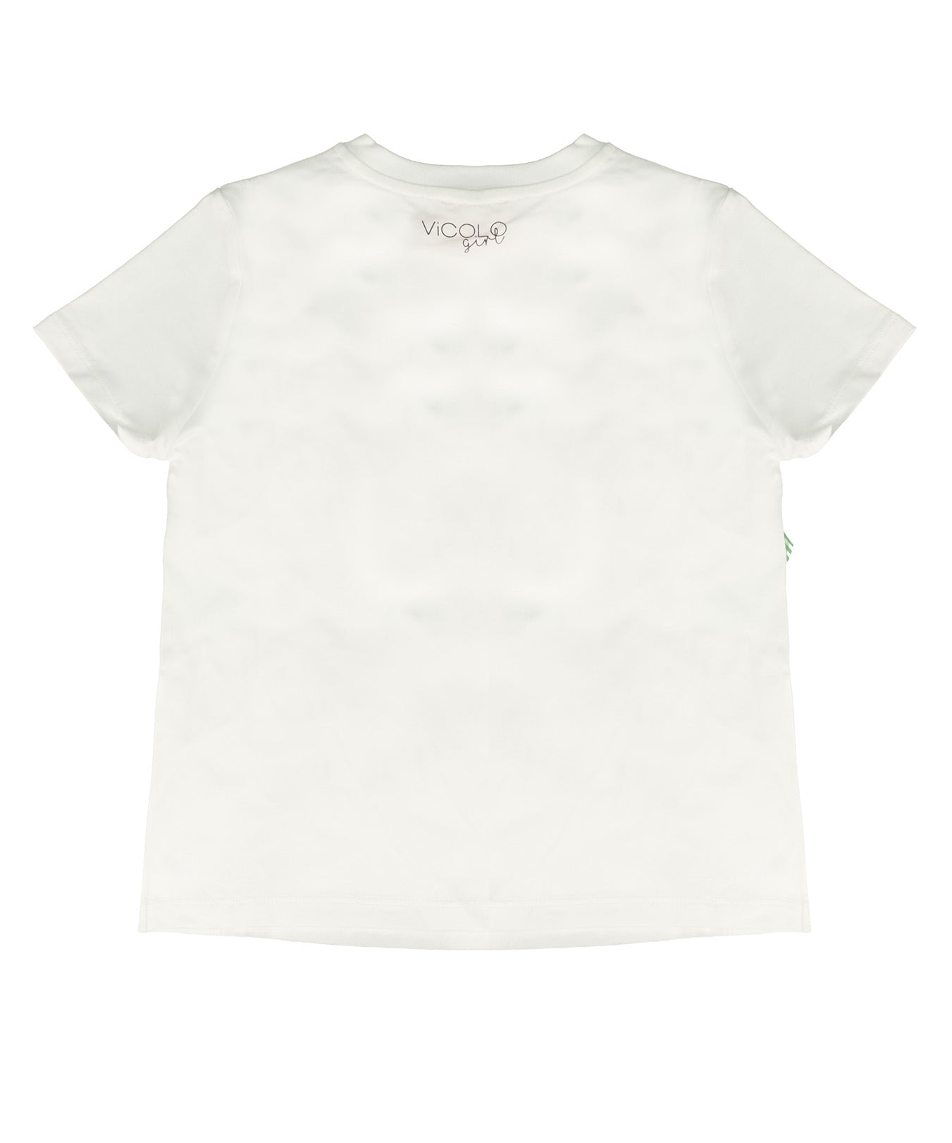 Vicolo Kids T-Shirt Off-White con Fiocchi per Bambine