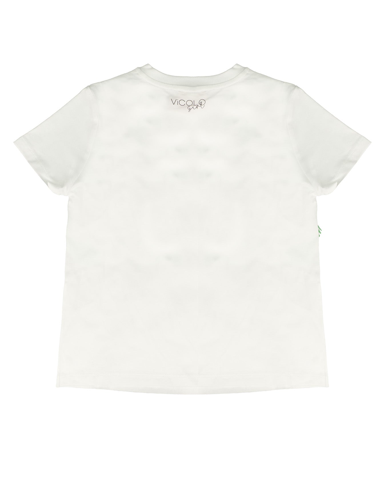Vicolo Kids T-Shirt Off-White con Fiocchi per Bambine