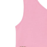 Twinset Kids Top Aurora Pink con Logo per Bambine