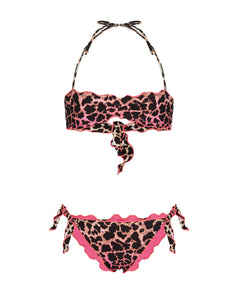 F**K Kids Costume Fantasia Leopardato Rosa per Bambine