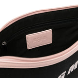 Msgm Kids Borsa Clutch Nera con Stampa Logo