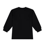 Moschino Kids Abito Lunghe Maniche Nero con Stampa per Neonate (retro)