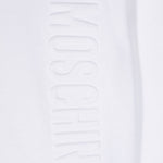 Moschino Kids Felpa Bianca con Cappuccio con Logo per Bambini dettaglio)