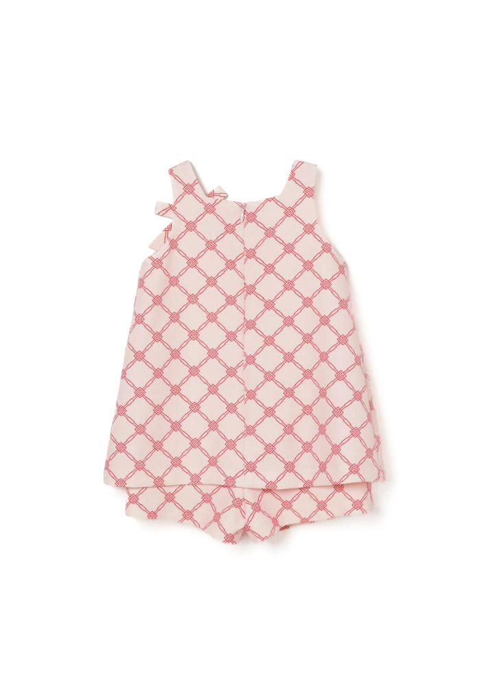 Elisabetta Franchi La Mia Bambina Tuta Rosa/Rosso con Logo per Neonate