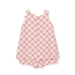 Elisabetta Franchi La Mia Bambina Tuta Rosa/Rosso con Logo per Neonate