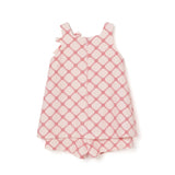 Elisabetta Franchi La Mia Bambina Tuta Rosa/Rosso con Logo per Neonate