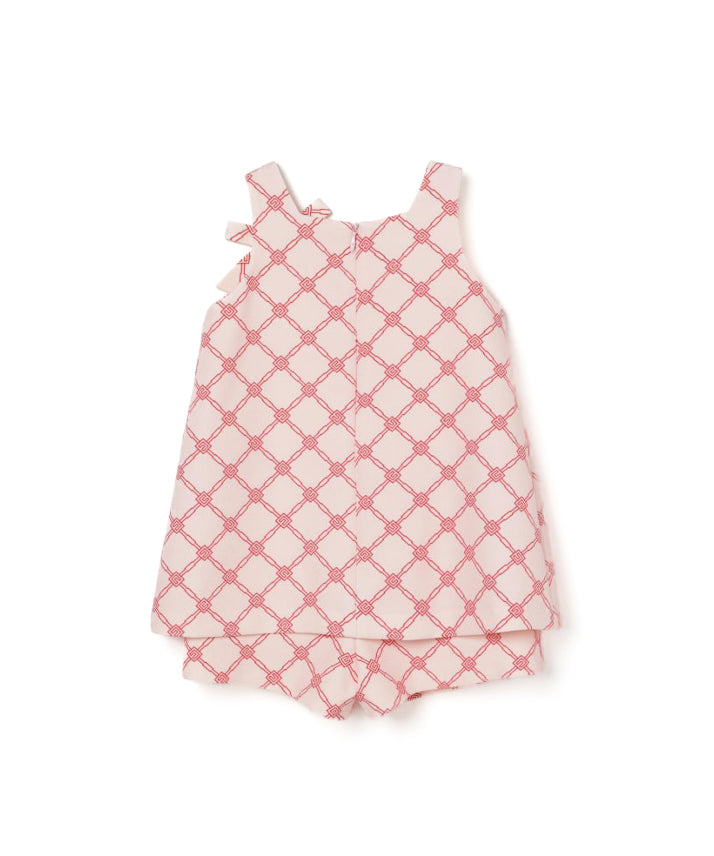 Elisabetta Franchi La Mia Bambina Tuta Rosa/Rosso con Logo per Neonate