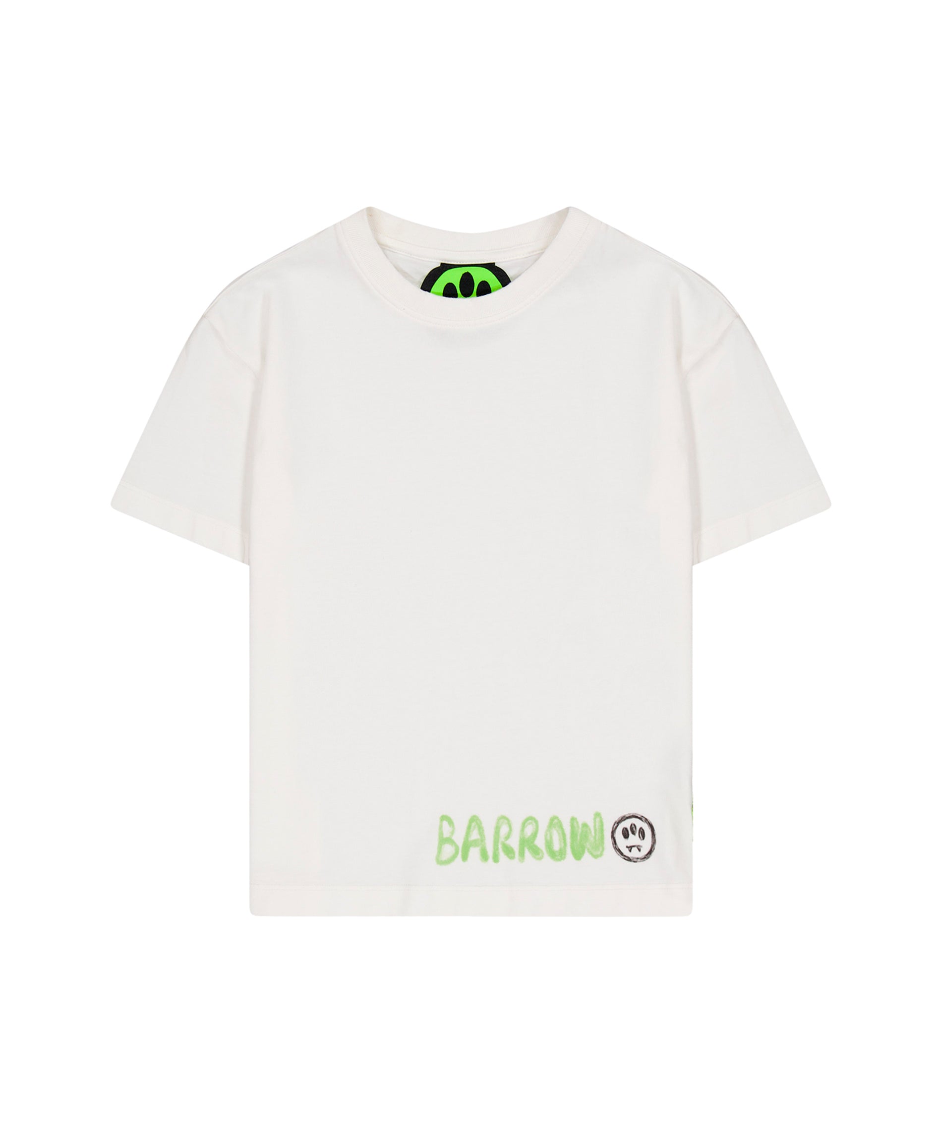 Barrow Kids T-shirt Bianca con Stampa Logo per Bambini