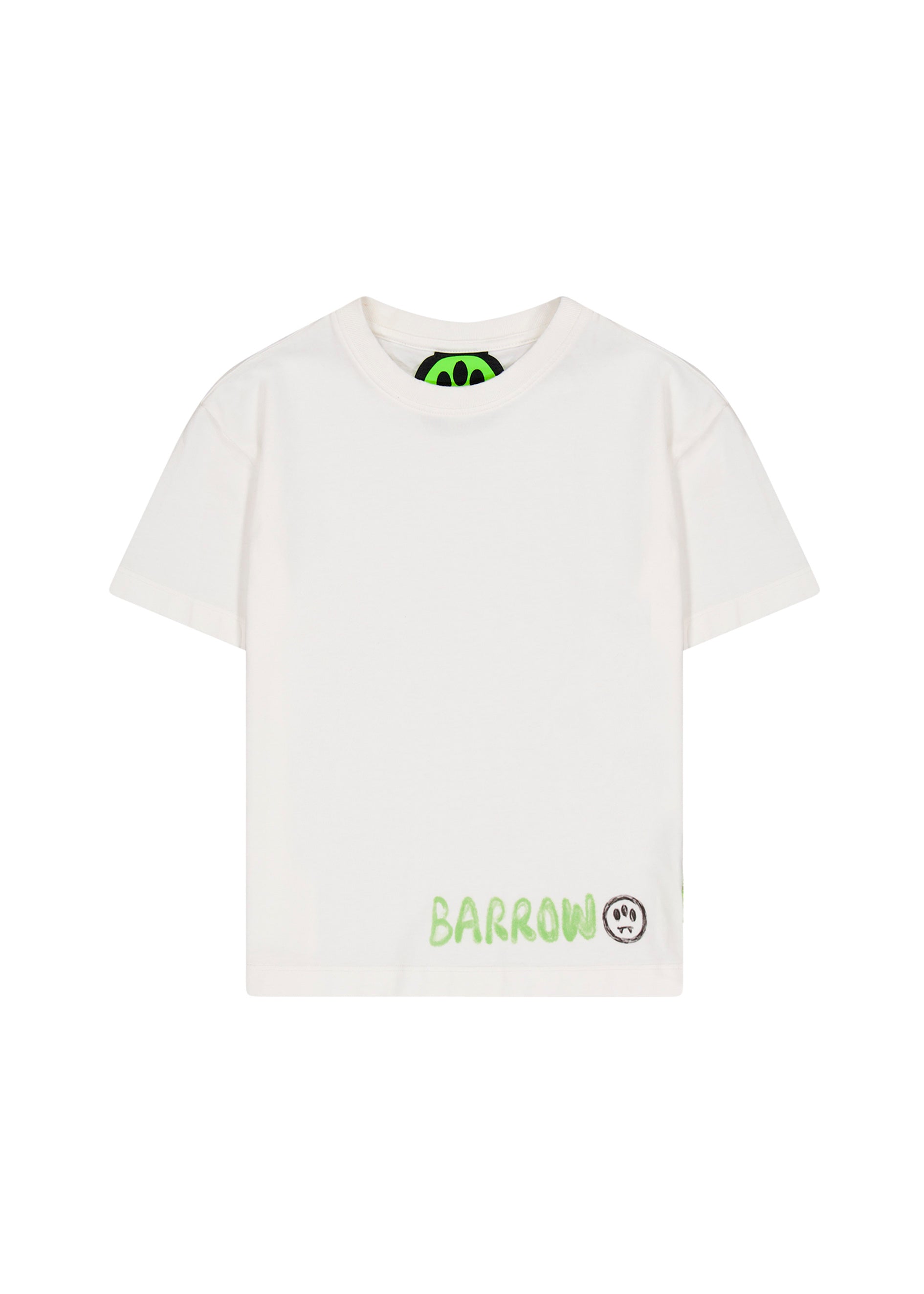 Barrow Kids T-shirt Bianca con Stampa Logo per Bambini