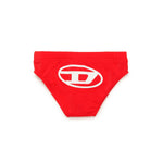 Diesel Kids Costume Slip Rosso con Oval D per Neonati