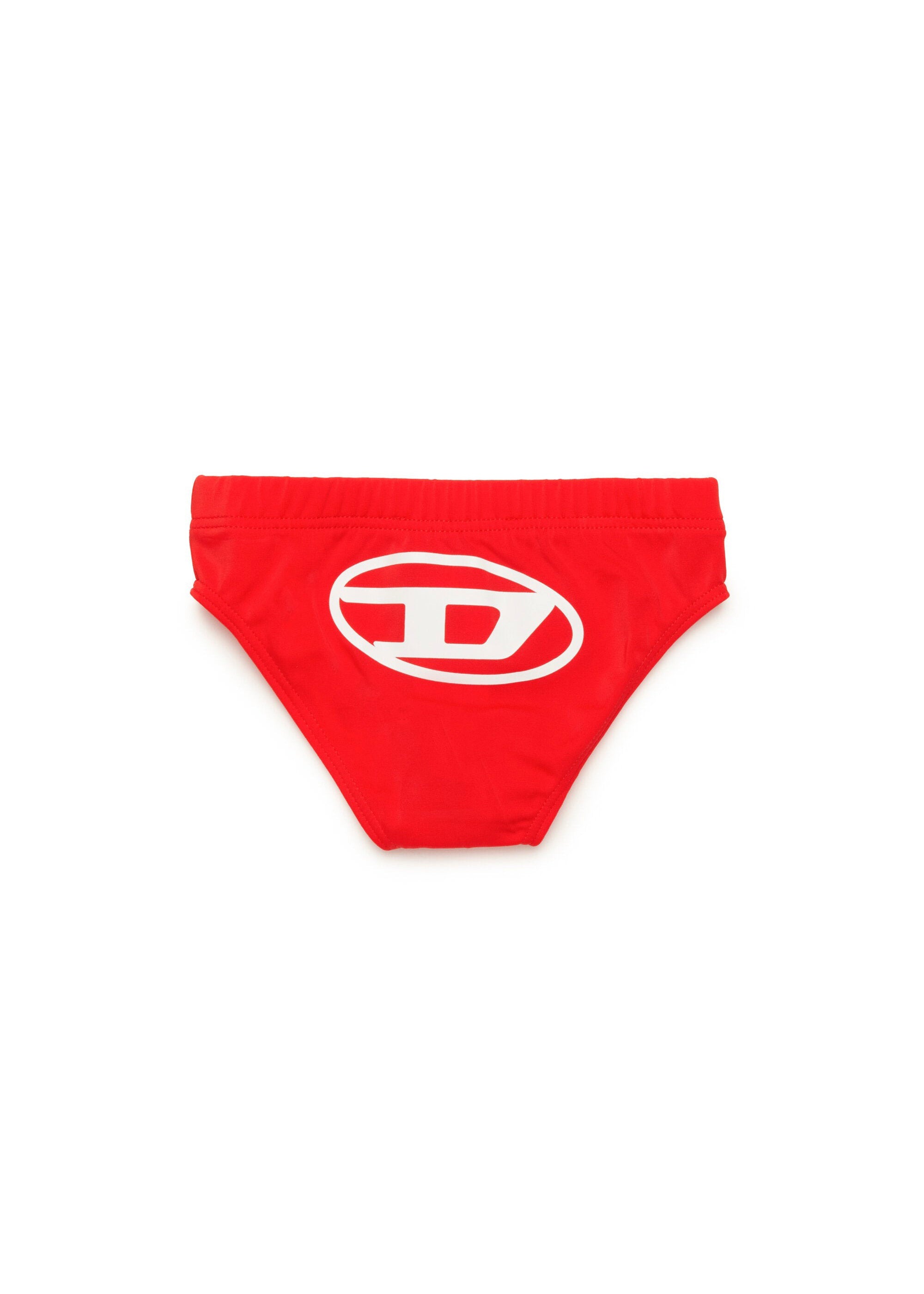 Diesel Kids Costume Slip Rosso con Oval D per Neonati