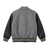 Gcds Kids Bomber Nero con Lettera per Neonati