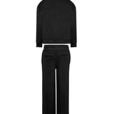 John Richmond Kids Tuta Nero con Stampa Logo Stella per Bambine