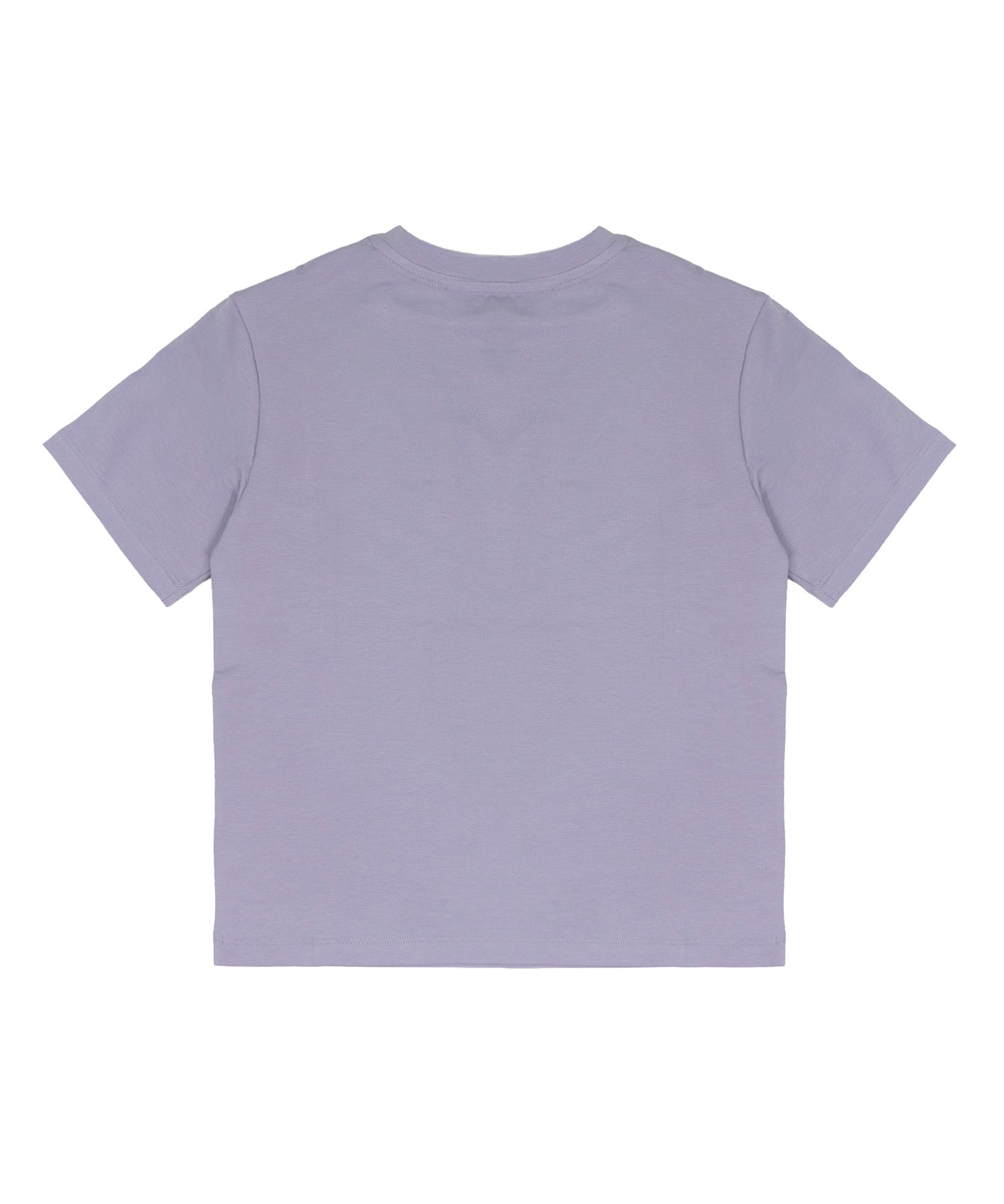 Elisabetta Franchi La Mia Bambina T-shirt Lilla con Strass e Logo per Bambine