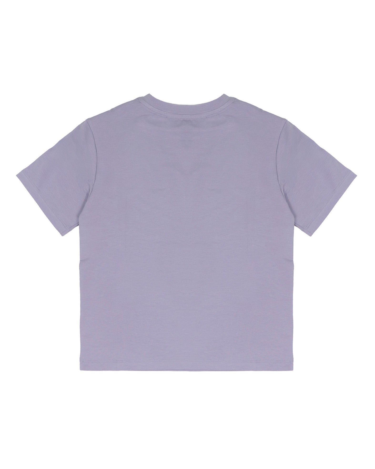 Elisabetta Franchi La Mia Bambina T-shirt Lilla con Strass e Logo per Bambine