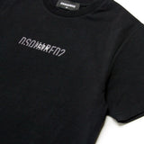 Dsquared2 Kids T-Shirt Nera con Logo a Contrasto per Bambini