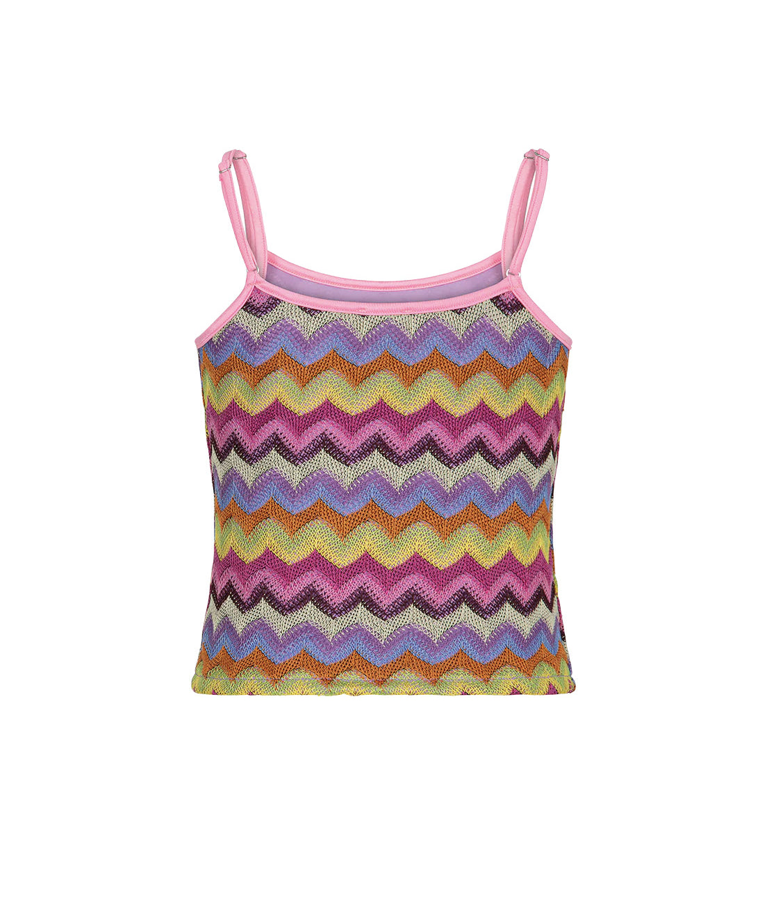 F**K Kids Canotta in Maglia Multicolor per Bambine